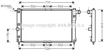 DWA2009 AVA QUALITY COOLING Радиатор, охлаждение двигателя DWA2009 AVA QUALITY COOLING Радиатор, охлаждение двигателя