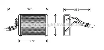 FD6317 AVA QUALITY COOLING Теплообменник, отопление салона FD6317 AVA QUALITY COOLING Теплообменник, отопление салона