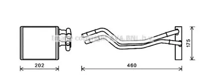 FD6455 AVA QUALITY COOLING Теплообменник, отопление салона FD6455 AVA QUALITY COOLING Теплообменник, отопление салона