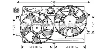 FD7507 AVA QUALITY COOLING Вентилятор, охлаждение двигателя FD7507 AVA QUALITY COOLING Вентилятор, охлаждение двигателя