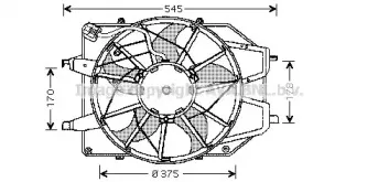 FD7509 AVA QUALITY COOLING Вентилятор, охлаждение двигателя FD7509 AVA QUALITY COOLING Вентилятор, охлаждение двигателя