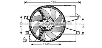 FD7542 AVA QUALITY COOLING Вентилятор, охлаждение двигателя FD7542 AVA QUALITY COOLING Вентилятор, охлаждение двигателя