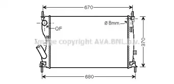 FDA2408 AVA QUALITY COOLING Радиатор, охлаждение двигателя FDA2408 AVA QUALITY COOLING Радиатор, охлаждение двигателя