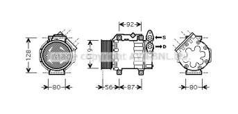 FDAK431 AVA QUALITY COOLING Компрессор, кондиционер FDAK431 AVA QUALITY COOLING Компрессор, кондиционер