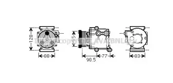 FDAK434 AVA QUALITY COOLING Компрессор, кондиционер FDAK434 AVA QUALITY COOLING Компрессор, кондиционер