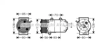 FDK416 AVA QUALITY COOLING Компрессор, кондиционер FDK416 AVA QUALITY COOLING Компрессор, кондиционер