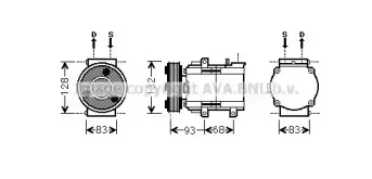 FDK435 AVA QUALITY COOLING Компрессор, кондиционер FDK435 AVA QUALITY COOLING Компрессор, кондиционер