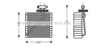 FDV271 AVA QUALITY COOLING Испаритель, кондиционер FDV271 AVA QUALITY COOLING Испаритель, кондиционер