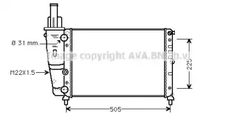 FT2138 AVA QUALITY COOLING Радиатор, охлаждение двигателя FT2138 AVA QUALITY COOLING Радиатор, охлаждение двигателя