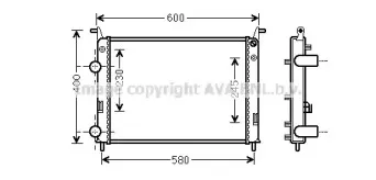 FT2336 AVA QUALITY COOLING Радиатор, охлаждение двигателя FT2336 AVA QUALITY COOLING Радиатор, охлаждение двигателя