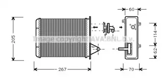 FT6089 AVA QUALITY COOLING Теплообменник, отопление салона FT6089 AVA QUALITY COOLING Теплообменник, отопление салона