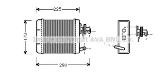 FT6102 AVA QUALITY COOLING Теплообменник, отопление салона FT6102 AVA QUALITY COOLING Теплообменник, отопление салона