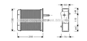 FT6150 AVA QUALITY COOLING Теплообменник, отопление салона FT6150 AVA QUALITY COOLING Теплообменник, отопление салона