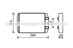 FT6395 AVA QUALITY COOLING Теплообменник, отопление салона FT6395 AVA QUALITY COOLING Теплообменник, отопление салона