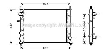 FTA2227 AVA QUALITY COOLING Радиатор, охлаждение двигателя FTA2227 AVA QUALITY COOLING Радиатор, охлаждение двигателя