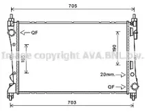 FTA2449 AVA QUALITY COOLING Радиатор, охлаждение двигателя FTA2449 AVA QUALITY COOLING Радиатор, охлаждение двигателя