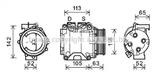 HDAK238 AVA QUALITY COOLING Компрессор, кондиционер HDAK238 AVA QUALITY COOLING Компрессор, кондиционер