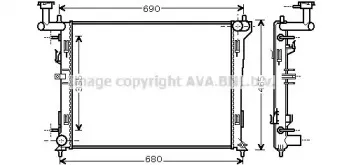 HY2180 AVA QUALITY COOLING Радиатор, охлаждение двигателя HY2180 AVA QUALITY COOLING Радиатор, охлаждение двигателя