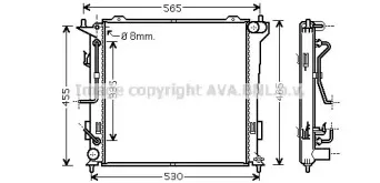 HY2182 AVA QUALITY COOLING Радиатор, охлаждение двигателя HY2182 AVA QUALITY COOLING Радиатор, охлаждение двигателя