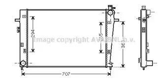 HY2204 AVA QUALITY COOLING Радиатор, охлаждение двигателя HY2204 AVA QUALITY COOLING Радиатор, охлаждение двигателя