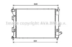 HY2335 AVA QUALITY COOLING Радиатор, охлаждение двигателя HY2335 AVA QUALITY COOLING Радиатор, охлаждение двигателя