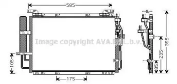 HY5091D AVA QUALITY COOLING Конденсатор, кондиционер HY5091D AVA QUALITY COOLING Конденсатор, кондиционер
