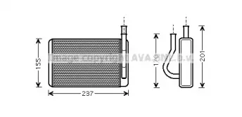 HY6089 AVA QUALITY COOLING Теплообменник, отопление салона HY6089 AVA QUALITY COOLING Теплообменник, отопление салона