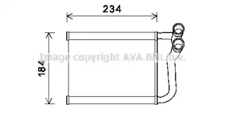 HY6253 AVA QUALITY COOLING Теплообменник, отопление салона HY6253 AVA QUALITY COOLING Теплообменник, отопление салона