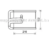HY6254 AVA QUALITY COOLING Теплообменник, отопление салона HY6254 AVA QUALITY COOLING Теплообменник, отопление салона