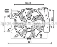 HY7546 AVA QUALITY COOLING Вентилятор, охлаждение двигателя HY7546 AVA QUALITY COOLING Вентилятор, охлаждение двигателя