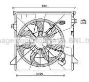 HY7557 AVA QUALITY COOLING Вентилятор, охлаждение двигателя HY7557 AVA QUALITY COOLING Вентилятор, охлаждение двигателя