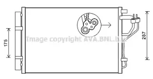 HYA5308D AVA QUALITY COOLING Конденсатор, кондиционер HYA5308D AVA QUALITY COOLING Конденсатор, кондиционер