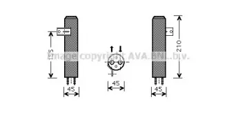 HYD157 AVA QUALITY COOLING Осушитель, кондиционер HYD157 AVA QUALITY COOLING Осушитель, кондиционер