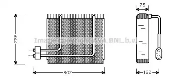 HYV014 AVA QUALITY COOLING Испаритель, кондиционер HYV014 AVA QUALITY COOLING Испаритель, кондиционер