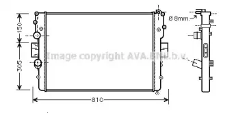 IV2087 AVA QUALITY COOLING Радиатор, охлаждение двигателя IV2087 AVA QUALITY COOLING Радиатор, охлаждение двигателя