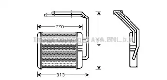 IV6052 AVA QUALITY COOLING Теплообменник, отопление салона IV6052 AVA QUALITY COOLING Теплообменник, отопление салона