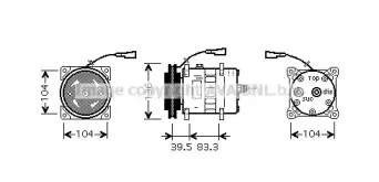IVAK093 AVA QUALITY COOLING Компрессор, кондиционер IVAK093 AVA QUALITY COOLING Компрессор, кондиционер