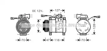 IVK076 AVA QUALITY COOLING Компрессор, кондиционер IVK076 AVA QUALITY COOLING Компрессор, кондиционер