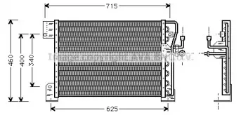 JE5005 AVA QUALITY COOLING Конденсатор, кондиционер JE5005 AVA QUALITY COOLING Конденсатор, кондиционер