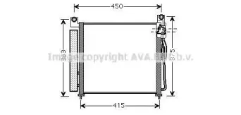 KA5065D AVA QUALITY COOLING Конденсатор, кондиционер KA5065D AVA QUALITY COOLING Конденсатор, кондиционер