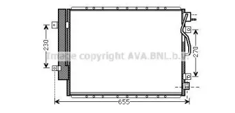 KA5123D AVA QUALITY COOLING Конденсатор, кондиционер KA5123D AVA QUALITY COOLING Конденсатор, кондиционер