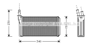 LC6074 AVA QUALITY COOLING Теплообменник, отопление салона LC6074 AVA QUALITY COOLING Теплообменник, отопление салона