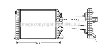ME4198 AVA QUALITY COOLING Интеркулер ME4198 AVA QUALITY COOLING Интеркулер