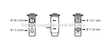 MS1112 AVA QUALITY COOLING Расширительный клапан, кондиционер MS1112 AVA QUALITY COOLING Расширительный клапан, кондиционер