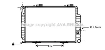 MS2234 AVA QUALITY COOLING Радиатор, охлаждение двигателя MS2234 AVA QUALITY COOLING Радиатор, охлаждение двигателя
