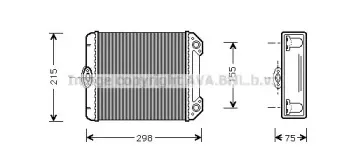 MS6171 AVA QUALITY COOLING Теплообменник, отопление салона MS6171 AVA QUALITY COOLING Теплообменник, отопление салона
