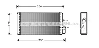 MS6188 AVA QUALITY COOLING Теплообменник, отопление салона MS6188 AVA QUALITY COOLING Теплообменник, отопление салона