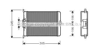 MS6239 AVA QUALITY COOLING Теплообменник, отопление салона MS6239 AVA QUALITY COOLING Теплообменник, отопление салона
