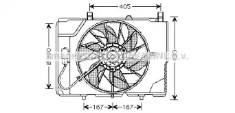 MS7501 AVA QUALITY COOLING Вентилятор, охлаждение двигателя MS7501 AVA QUALITY COOLING Вентилятор, охлаждение двигателя