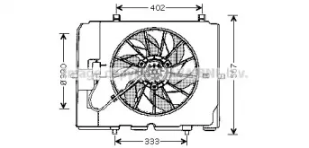 MS7502 AVA QUALITY COOLING Вентилятор, охлаждение двигателя MS7502 AVA QUALITY COOLING Вентилятор, охлаждение двигателя